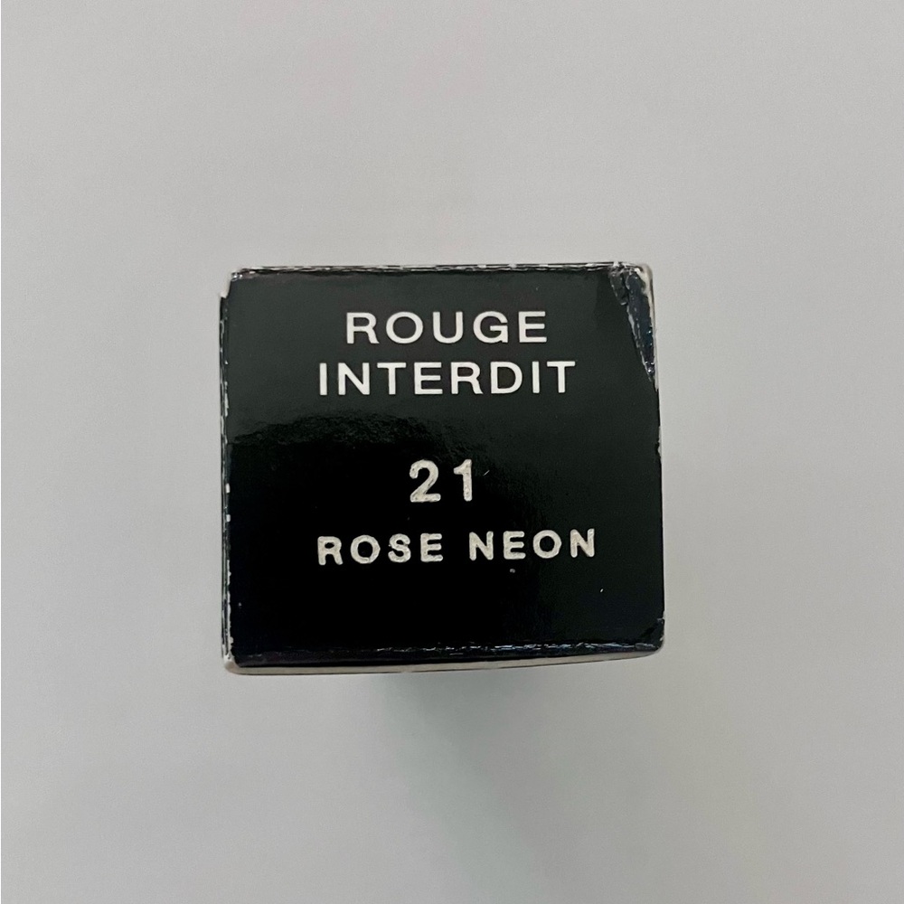 Givenchy Rouge Interdit, Satin Lipstick in 21 Rose Neon - Picture 2 of 8
